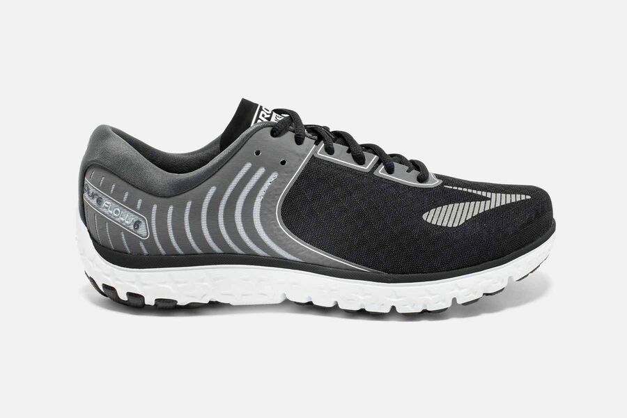 Brooks PureFlow 6 Mens Australia - Road Running Shoes - Black/Grey (13-FQOAM)